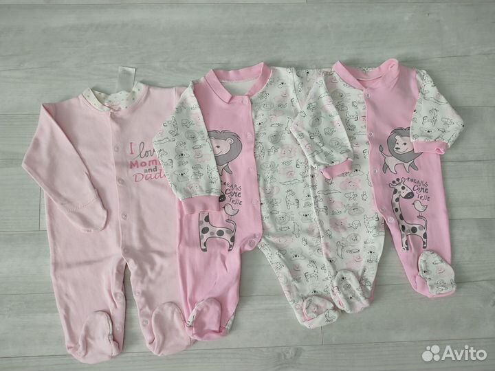 Детские вещи пакетом на девочку р.56-62