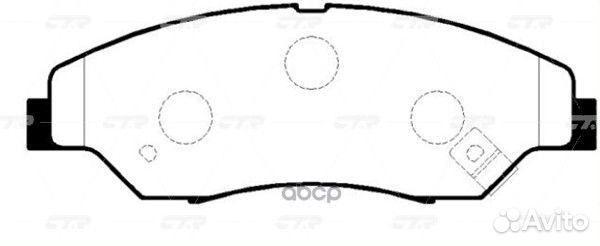 Колодки тормозные дисковые GK0522 CTR