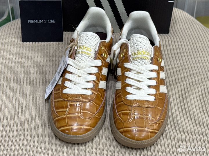 Кеды Adidas Samba Wales Bonner Croco Brown