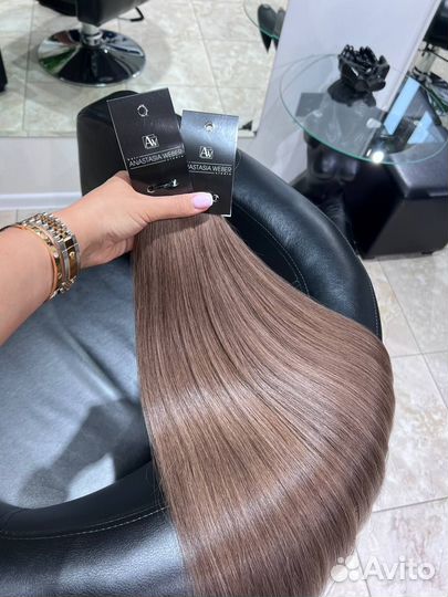 Волосы для наращивания 70 см блонд