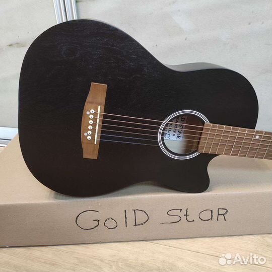 Гитара новая акустическая широкий гриф