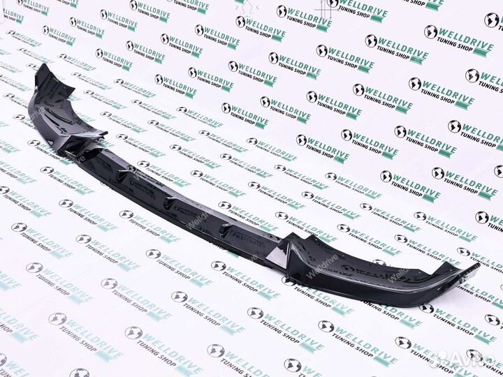 Сплиттер BMW X6 G06 дорестайл черный