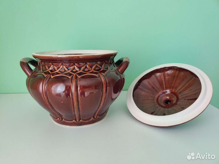 Горшочек керамический,супница