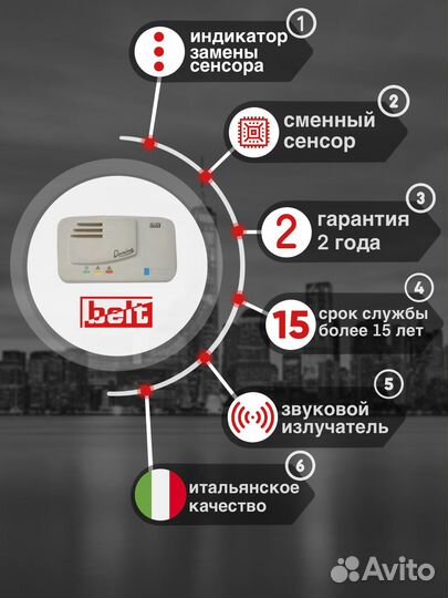 Сигнализатор загазованности угарного газа