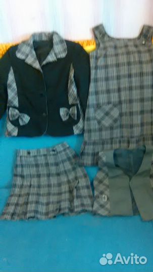 Школьная форма сарафан платье юбка жилет