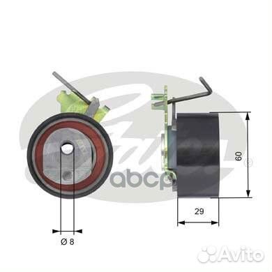 Ролик натяжной ремня грм T43088 Gates