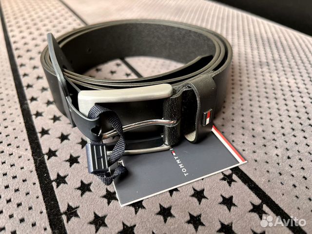 Оригинальный мужской кожаный ремень Tommy Hilfiger