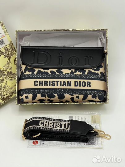 Сумка Christian Dior леопардовая