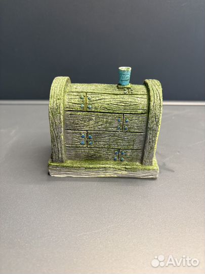 Грот для аквариума домик кафе Красти Краб