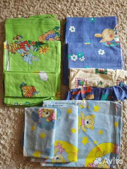 Детское постельное белье в детскую кроватку,3шт