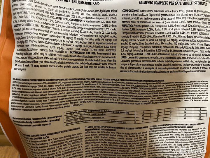 Корм для кошек Monge 1.5 кг