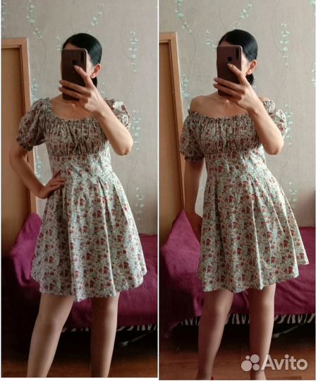 Платье летнее хлопок 44 размер