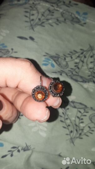 Серьги серебро СССР