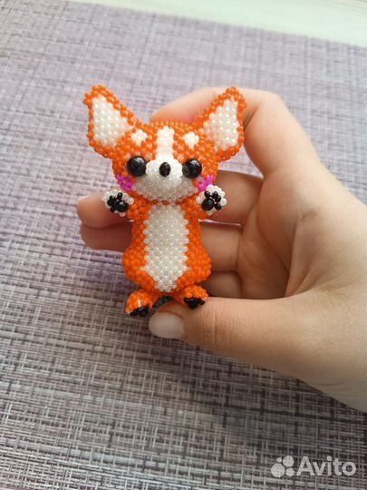 Корги из бисера