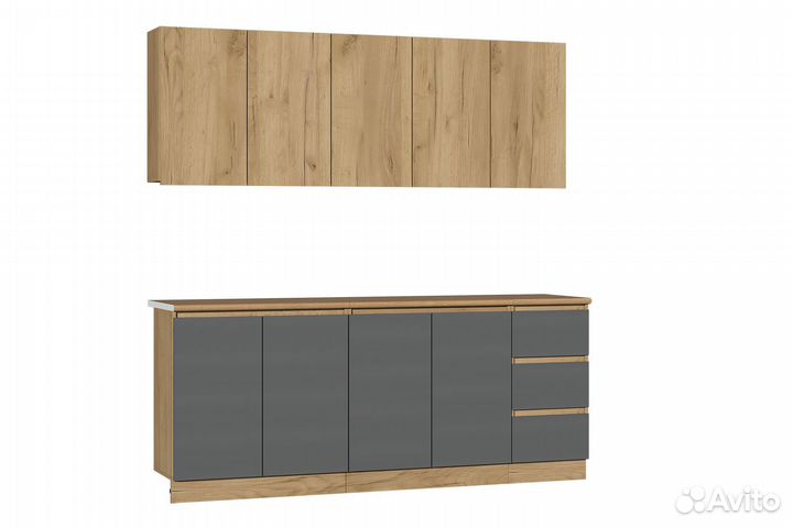 Кухонный гарнитур со столешницей 2м