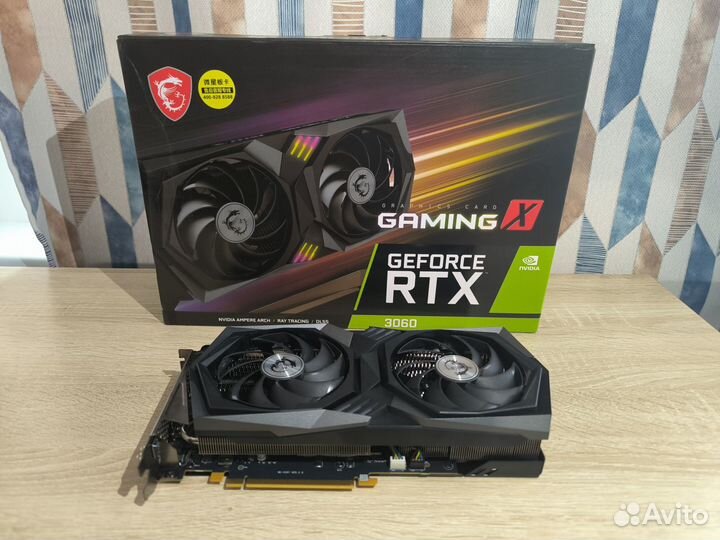 Видеокарта MSI GeForce RTX 3060 gaming X 12GB