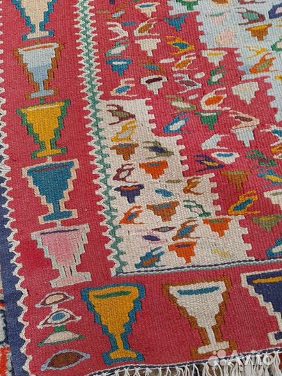 Иранский безворсовый ковер ручной работы