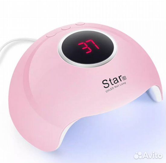 Лампа для маникюра новая+3 гель лака в подарок