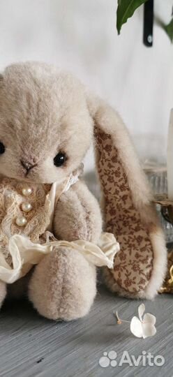 Винтажная плюшевая игрушка ручная работа