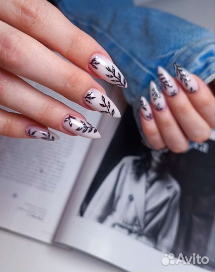 Маникюр гель-лак наращивание педикюр