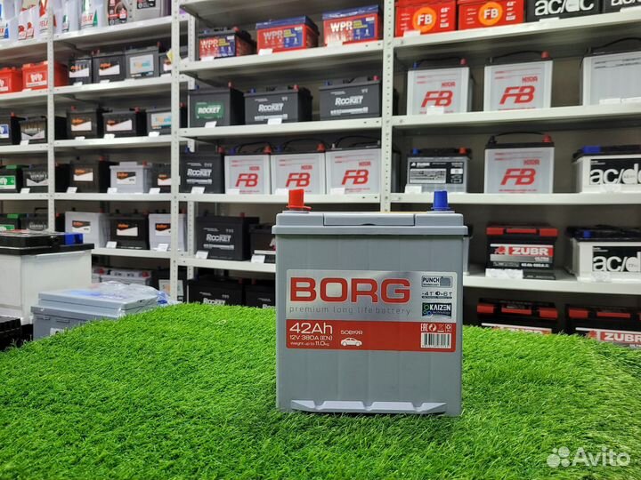 Аккумулятор borg premium 42 Ah п.п
