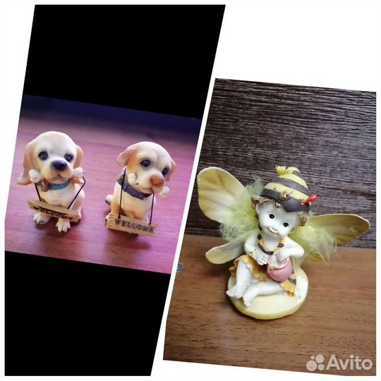 Статуэтка собака и пчёлка