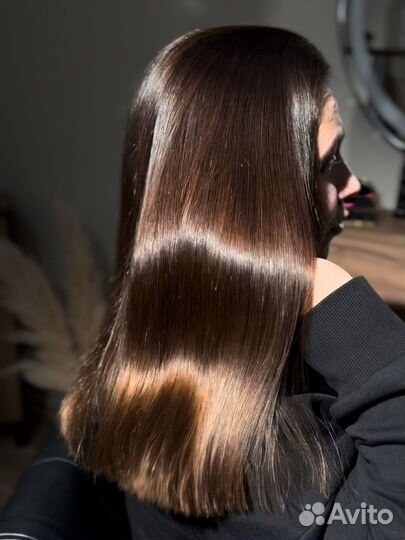 Кератиновое выпрямление волос