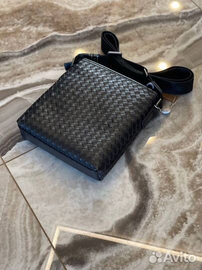 Bottega veneta сумка мужская кожаная