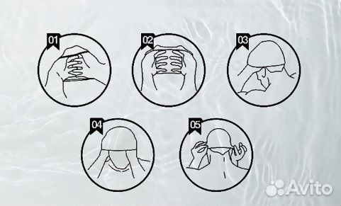 Шапочка для плавания с очками детская - Акула