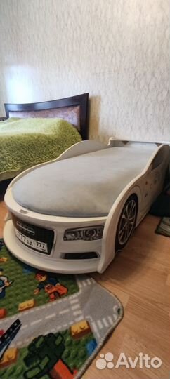 Детская кровать машинка audi