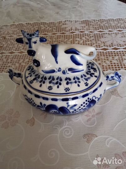 Масленка гжель