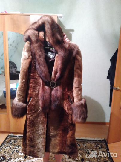 Шуба цигейка и норка