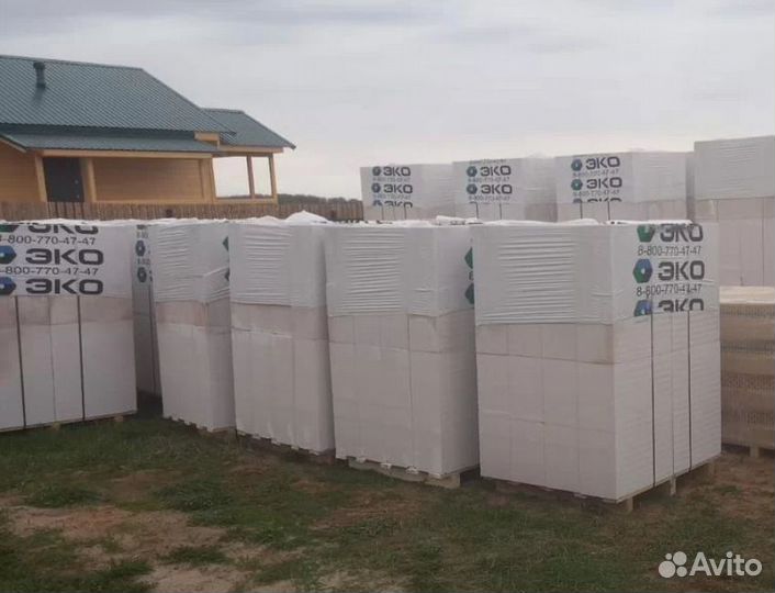 Газобетон эко D500 B3,5 250x100x600