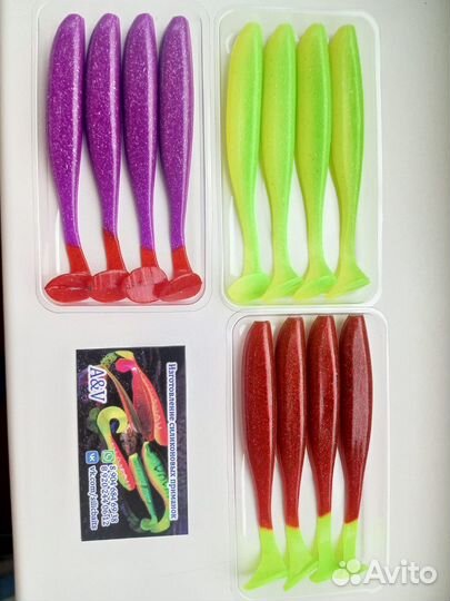 Силиконовые приманки Easy shiner 127 мм, 4 шт