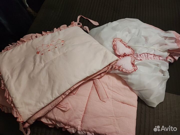 Балдахин, бортики в кроватку