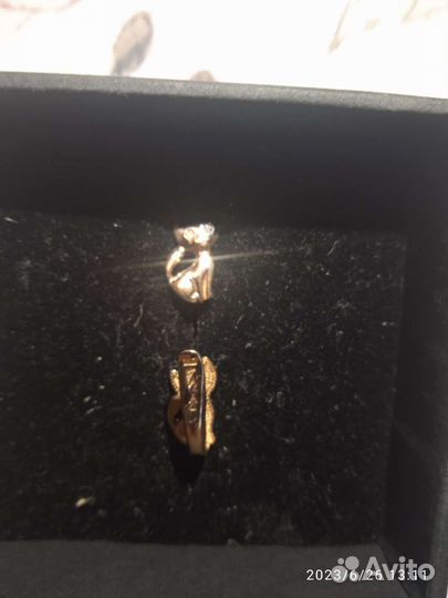 Серьги золото