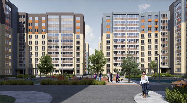 3-к. квартира, 77,4 м², 6/10 эт.