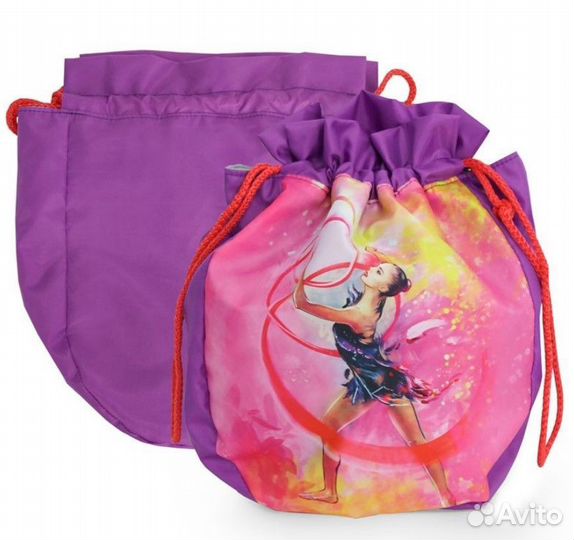 Чехол для мяча (п/э сиреневый/розовый) 307-042