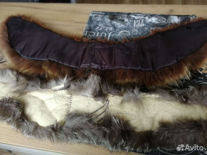 Меховой воротник песец