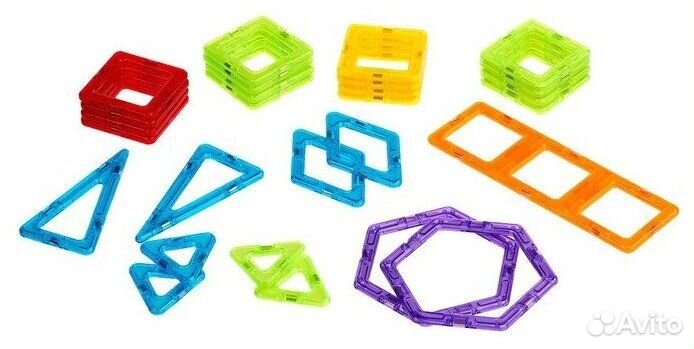 Магнитный конструктор magkiss 75деталей