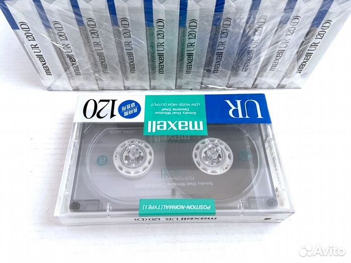 Аудиокассеты кассеты Maxell UR 120 - 1988 г