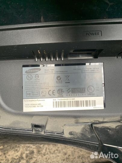 Монитор компьютерный (samsung t200)