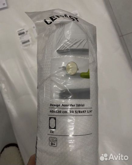 Наматрасник, водоотталкивающий IKEA 60x120