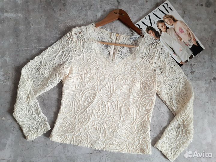 Блузка вечерняя 46 48 ажурная