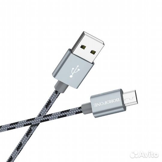 Кабель USB borofone BX24 Ring, USB - microusb, 2.4