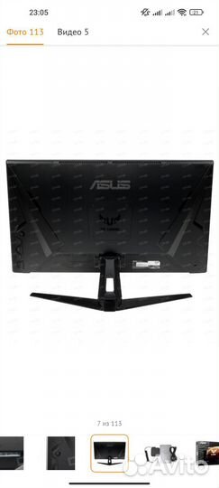 Монитор asus TUF gaming VG27AQ1A
