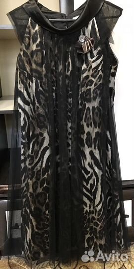 Женское платье вечернее леопард
