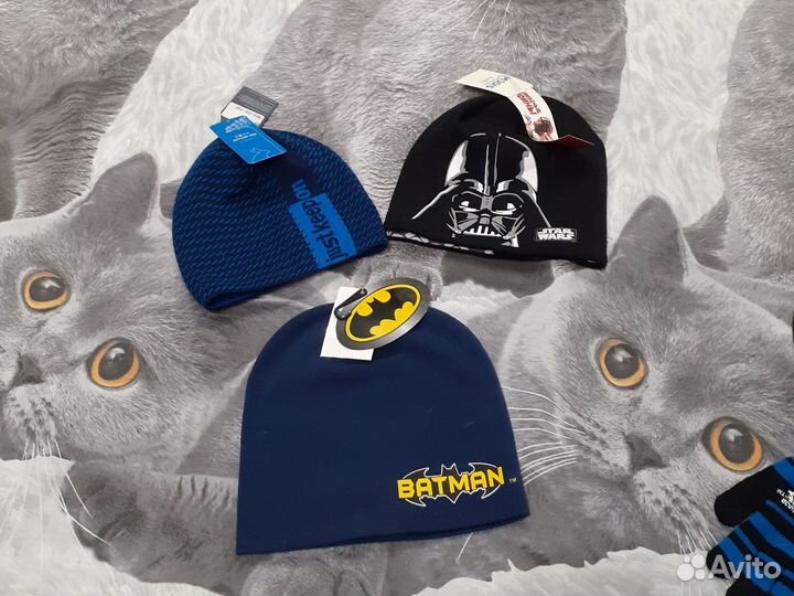Шапки, варежки новые и б/у
