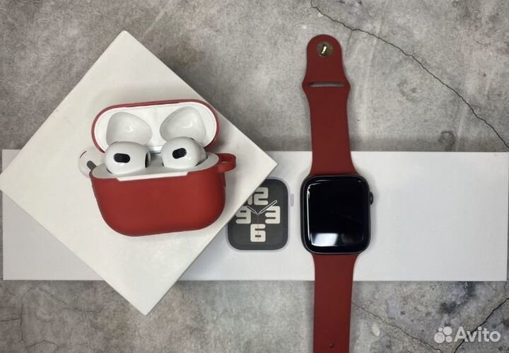 Комплект AirPods 3 + Apple Watch 8 на гарантии