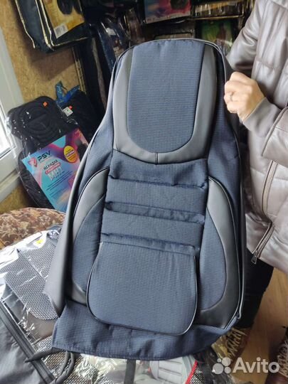 Чехлы ваз 2113, 2114, 2115 темно синий Люкс